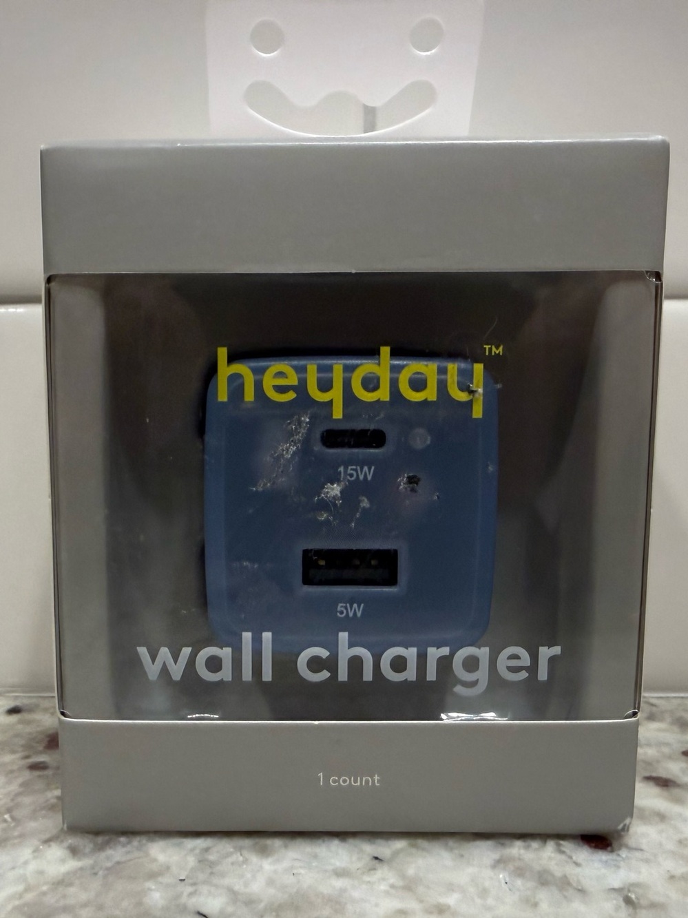 3/$15* heyday Blue Wall Charger - Dual Port 15W/5W NWT
